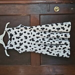 EUC Pinky Black & White Girls Dress - Size 14